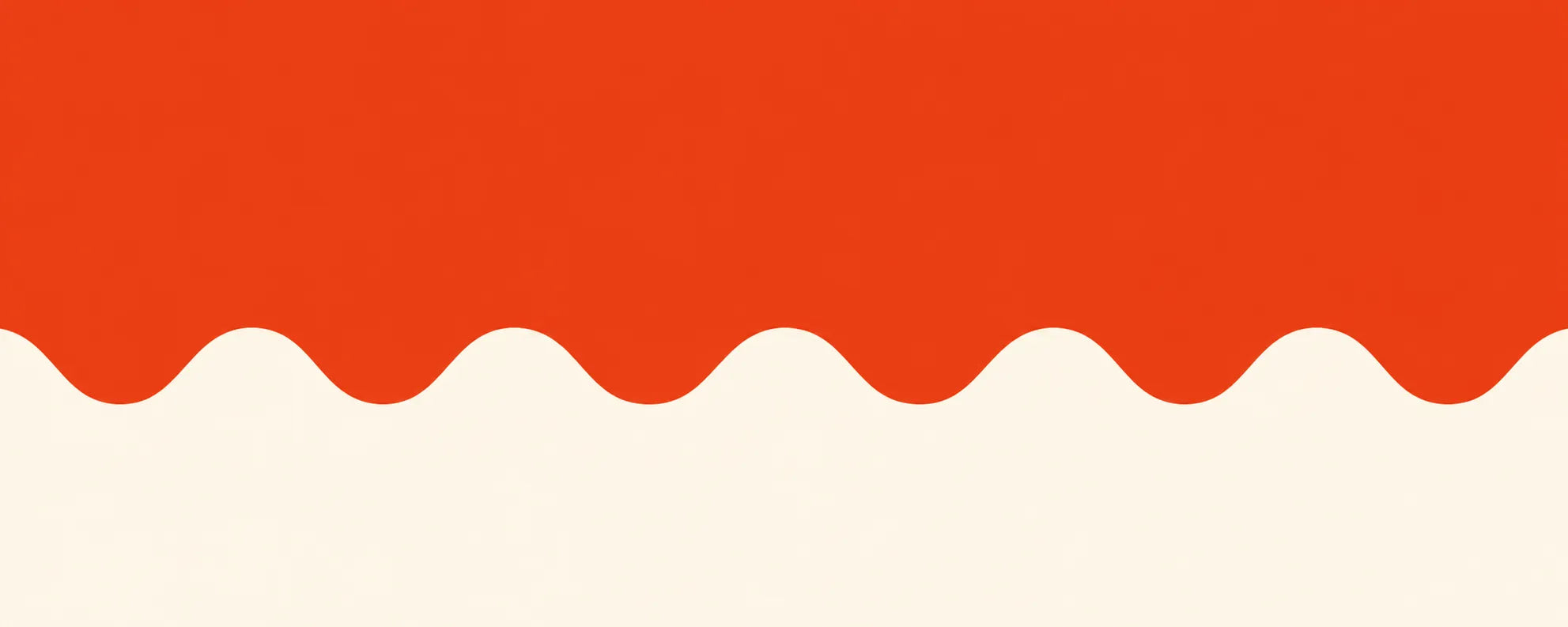 Orange and cream organic wave pattern